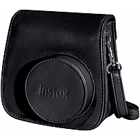 instax Groovy Carrying Case for Camera Black Dust Resistant Interior Scratch Resistant Interior Polyurethane Leather Shoulder Strap 600015374