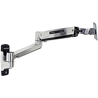 Ergotron Mounting Arm for Flat Panel Monitor All in One Computer 46 quot; Screen Support 30 lb Load Capacity Polished Aluminum 45 383 026