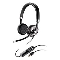 Plantronics Blackwire C720 Headset Stereo Black USB Wired Wireless Bluetooth 20 Hz 20 kHz Over the head Binaural Supra aural Noise Cancelling Microphone 87506 02
