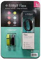 FitBit FB401CPL Flex Wireless Activity and Sleep Tracker - Large - Black with Lime and Navy Accessory Bands