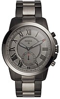 Fossil FTW1139 Q Grant Stainless Steel Hybrid Smartwatch - Black/Smoke