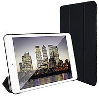 UPC 684357655009 product image for SuprJETech 684357655009 Slim-Fit Folio Smart Case for iPad Mini 1, 2 and 3 - Bla | upcitemdb.com