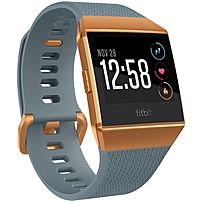 Fitbit Ionic Watch - Wrist - Optical Heart Rate Sensor, Accelerometer, Gyro Sensor, Altimeter, Ambient Light Sensor - Sleep Monitor, Music Player, Text Messaging, Calendar, Clock Display, Alarm - Hear