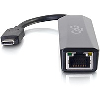 The USB C to Gigabit Ethernet Network Adapter is an ideal solution for converting an existing USB C port to a RJ45 Gigabit Ethernet port for a wired network connection to the Internet. This adapter utilizes the high bandwidth of the USB C port to support true Gigabit Ethernet speeds. This flexible solution requires no external power supply, simply connect the adapter to an available USB C port, and connect a Cat5 cable from the adapter to an RJ45 Network port. With speeds up to 1000Mbps, file transfer between computers is fast and easy, even with large amounts of multimedia data. The adapter is a great solution for those new computers that do not provide a wired Ethernet port or have a damaged Ethernet port.