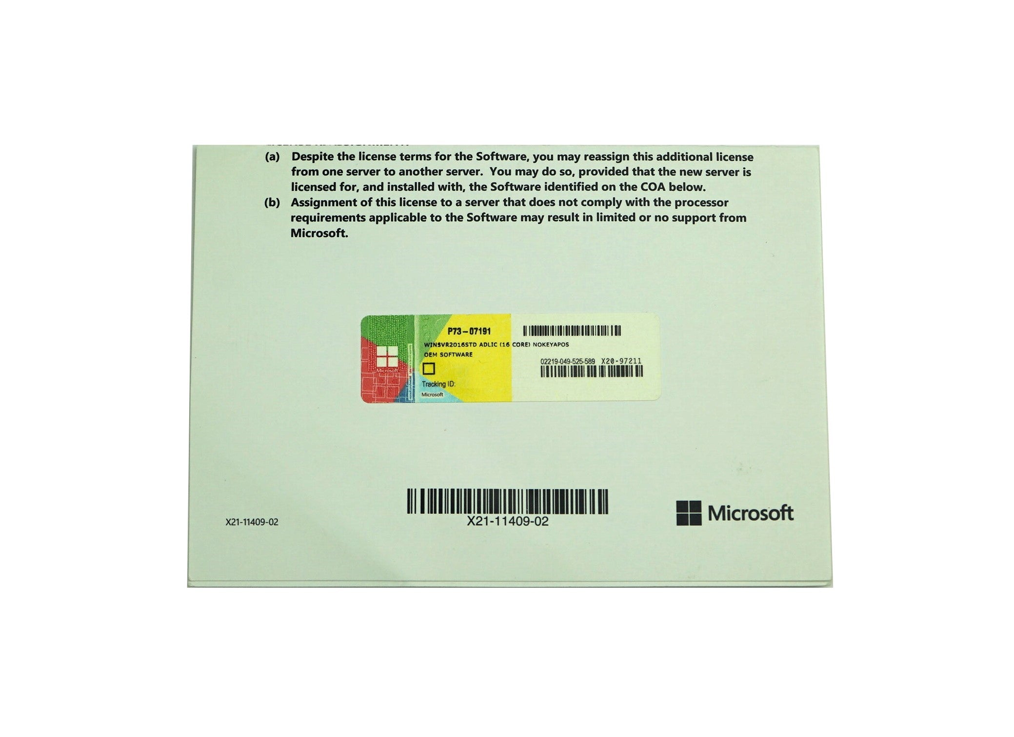 Servers>Software>Operating Systems - Microsoft - P73-07191 - Open Box