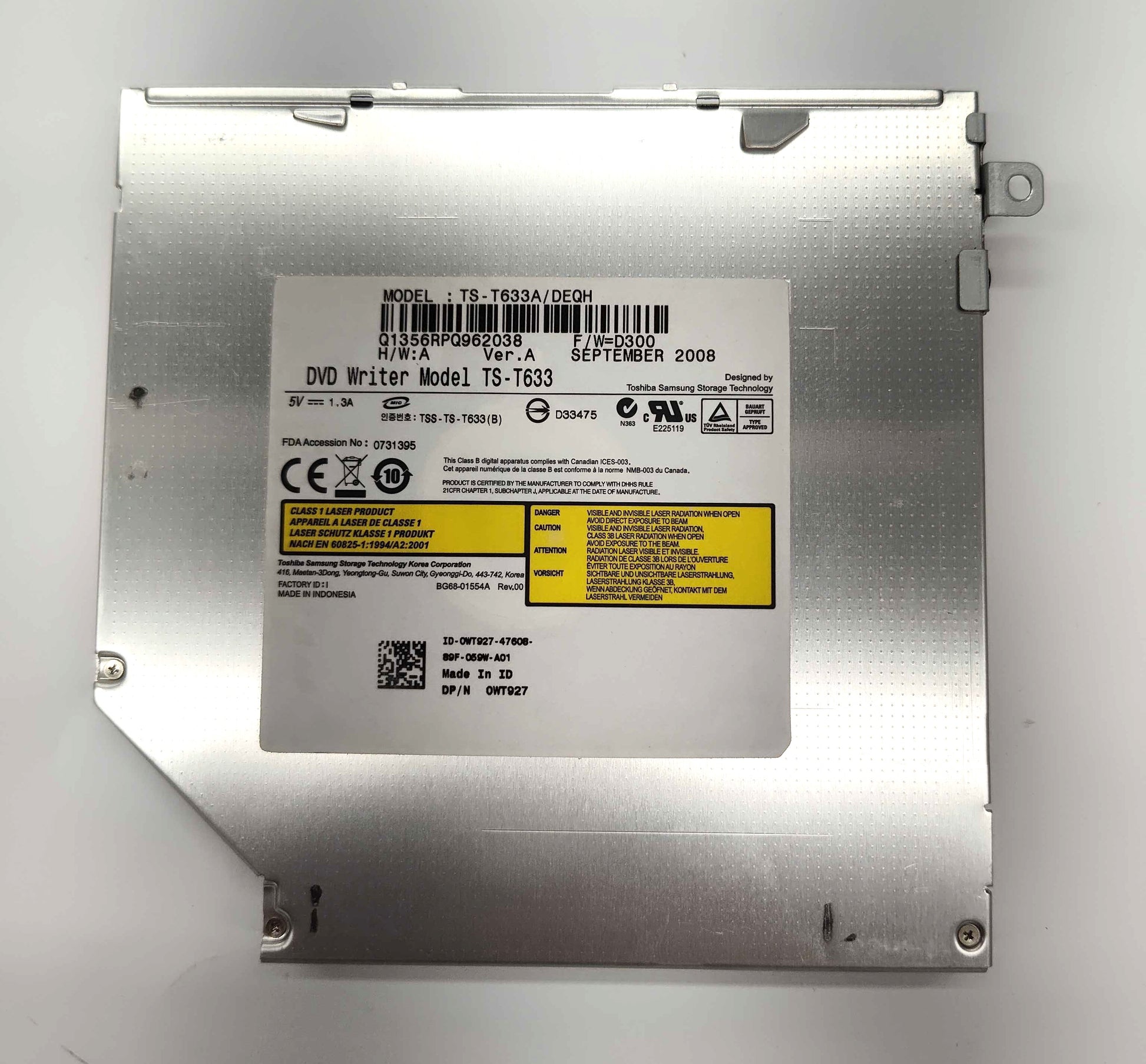 Components>Chassis & Chassis Parts>Laptops - Dell - WT927 - Open Box