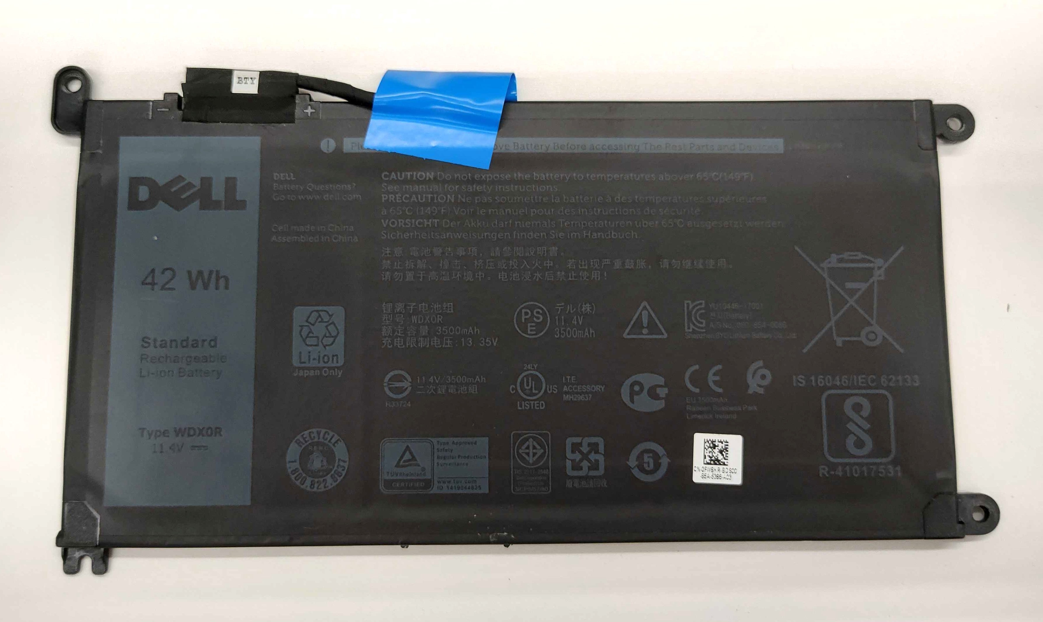 Components>Batteries>Laptops - Dell - FWBKR - Open Box