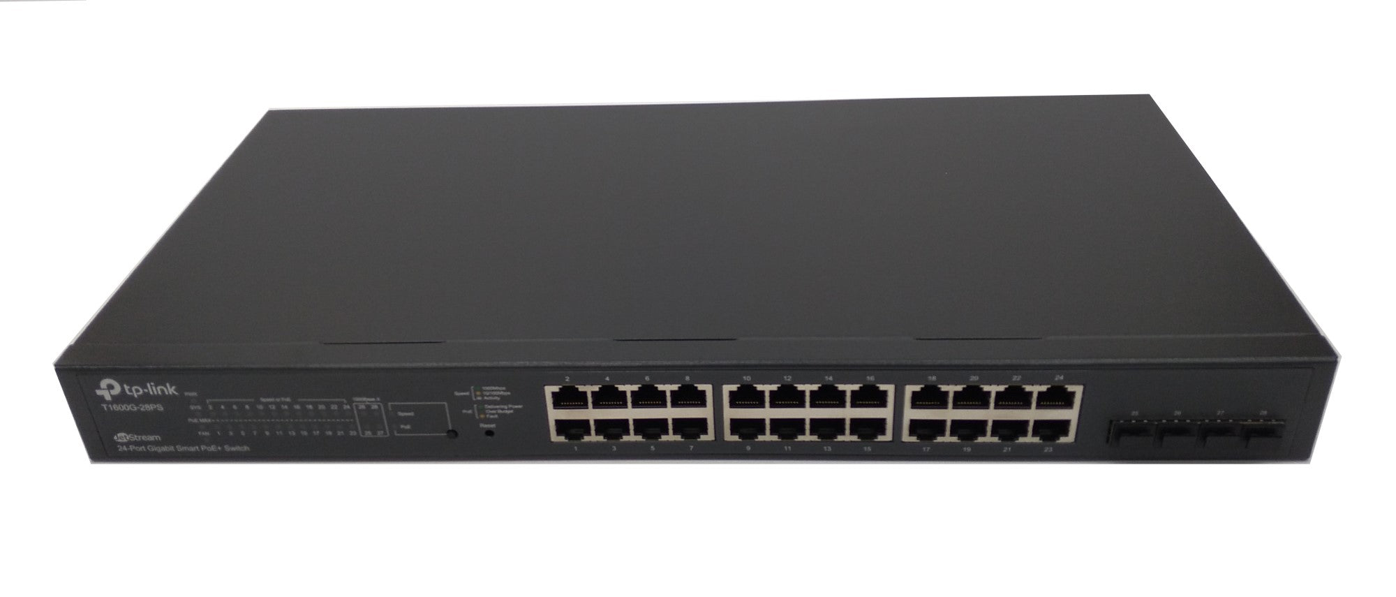 Networking>Network Hubs / Switches - TP-LINK Technologies - T1600G-28PS - Open Box
