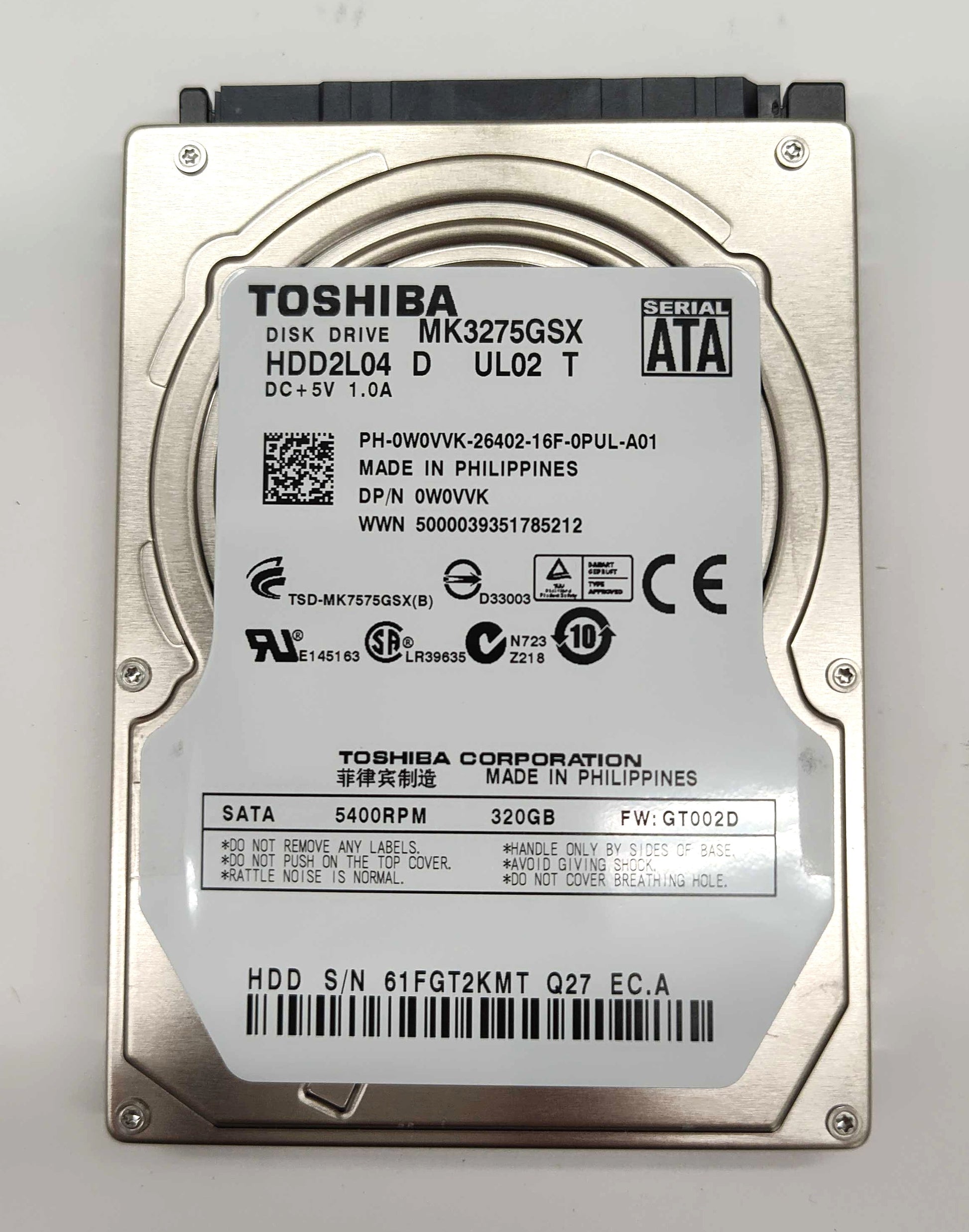 Drives & Storage>Internal Hard Drives>SATA - Dell - W0VVK - Open Box