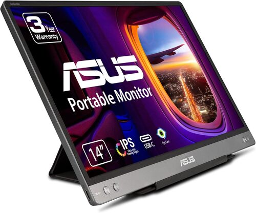 Monitors>Flat Panel Monitors (LCD)>14 Inch Monitors & Smaller - Asus - 90LM0631-B011B0 - Open Box