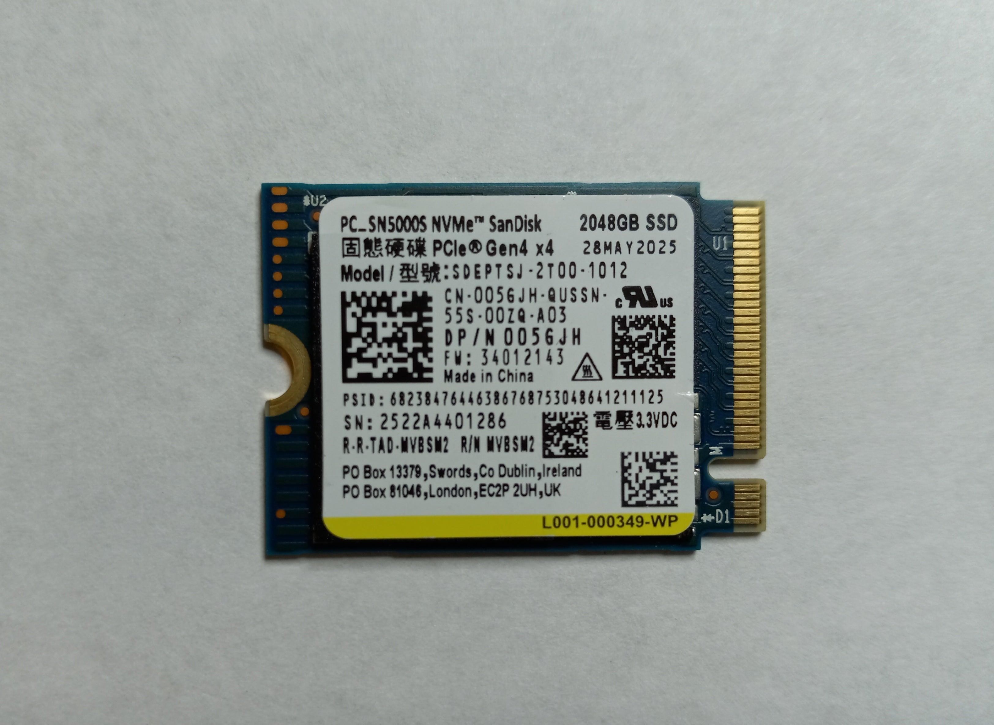 Drives & Storage>SSD Drives - Dell - 056JH - Open Box