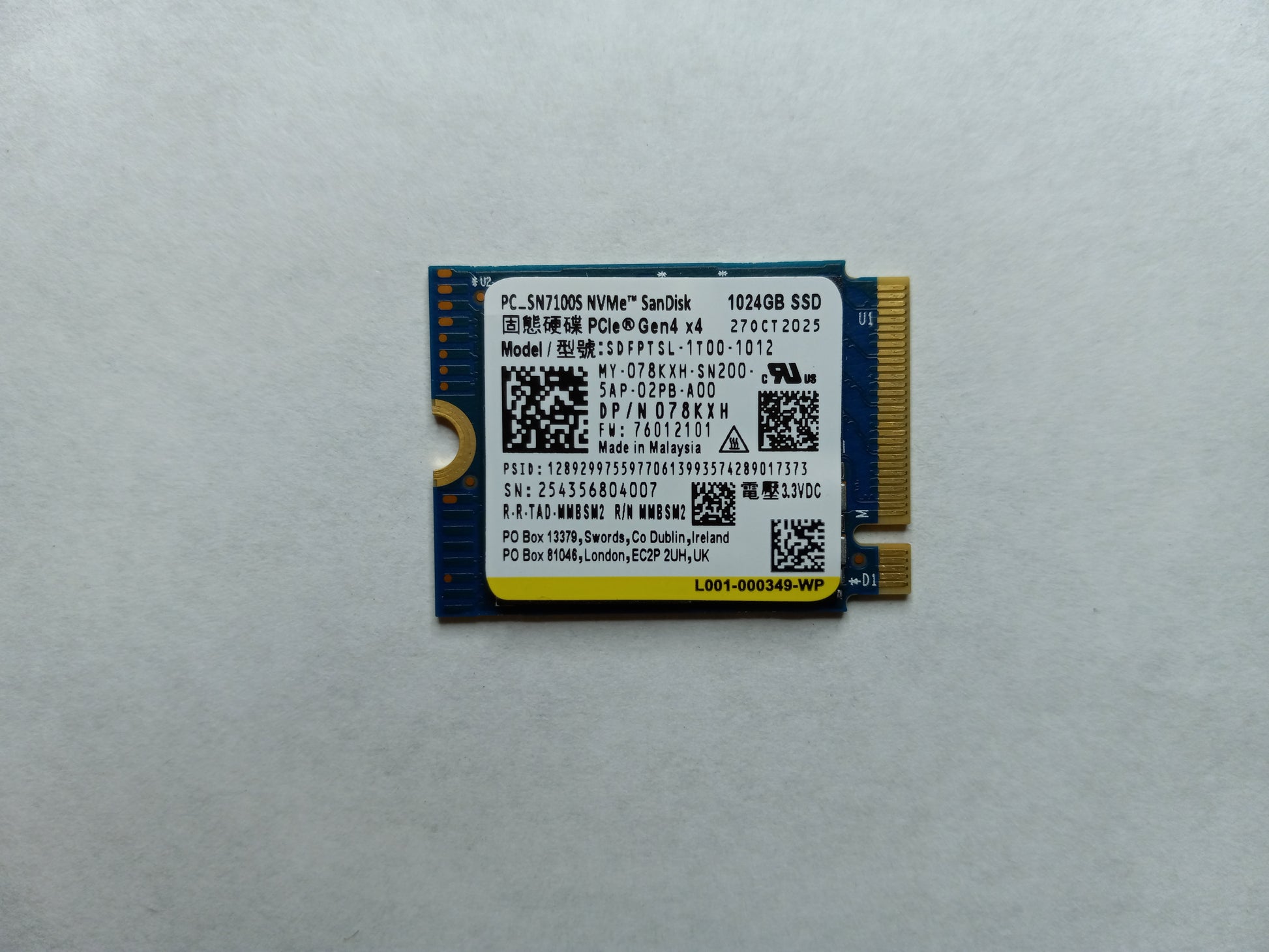 Drives & Storage>SSD Drives - Dell - 78KXH - Open Box
