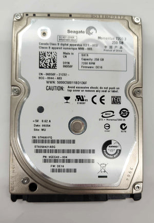 Dell K850F (Seagate 9GEG43-033) 250 GB Hard Disk Drive