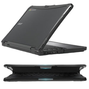iBenzer LC-HPE-AC11R753-BK Hexpact SecureLock 11 Inches Laptop Case -