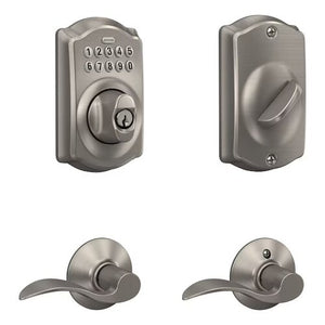 Schlage FBE365VCAM619ACC Camelot Keyless Electronic Keypad Deadbolt