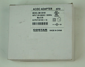 Costar Video Systems 45753 12 Volts DC Regulated Power Supply