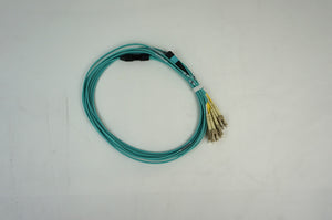10ft Mtp Om4 F To -4x Duplex Lc M Fanout Fiber Optic Cable