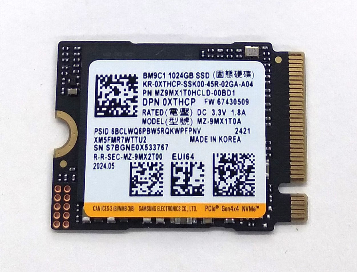 Drives & Storage>SSD Drives - Dell - XTHCP - Open Box