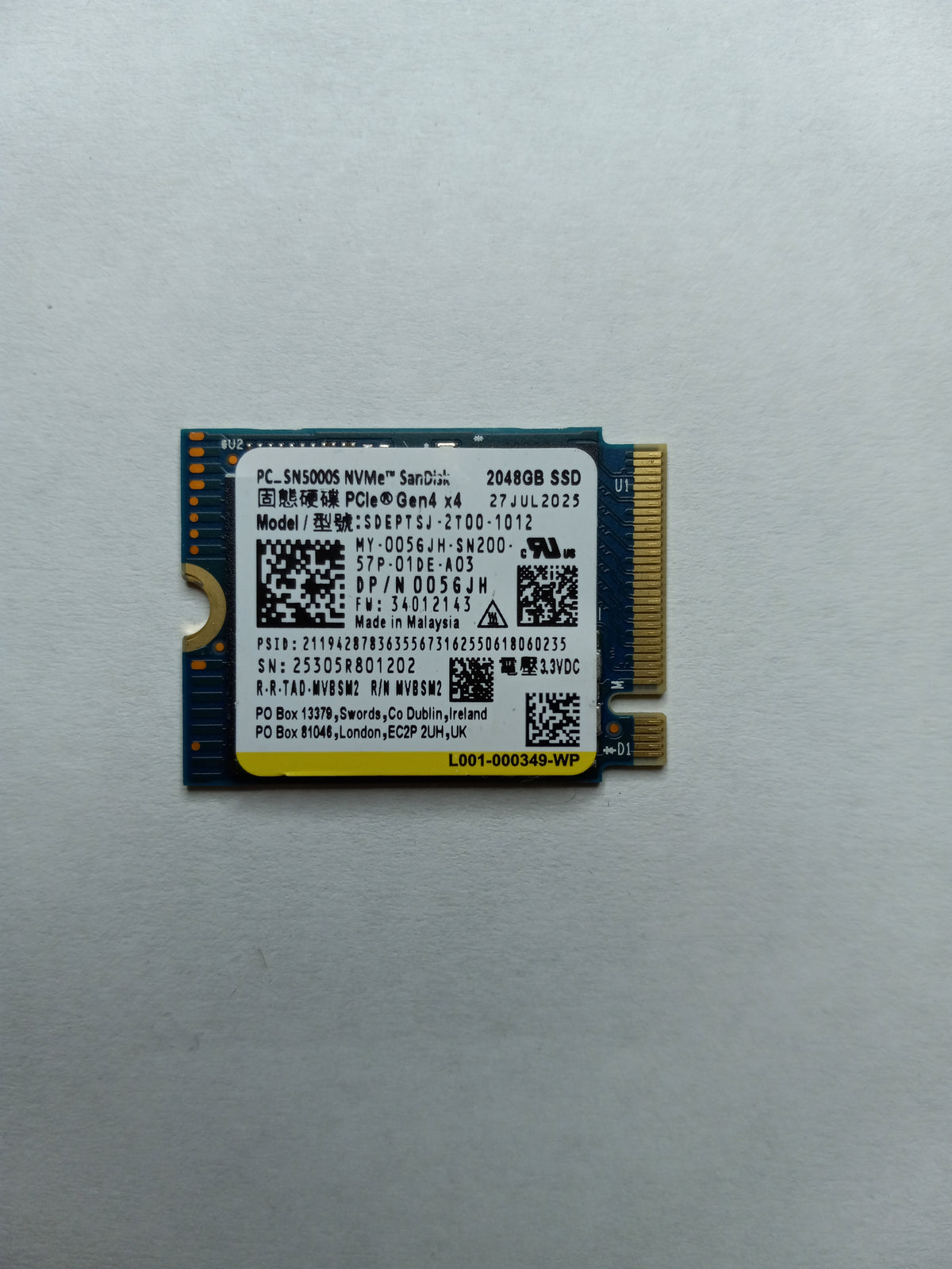 Drives & Storage>SSD Drives - Dell - 05GJH - Open Box