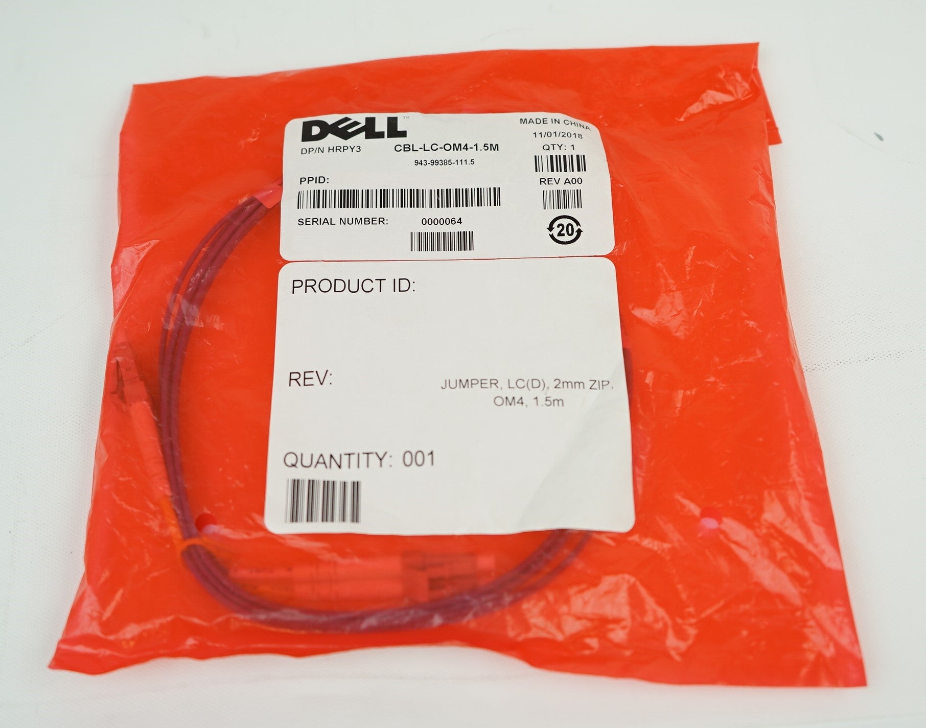 Cables & Connectors>Fibre - Dell - HRPY3 - New