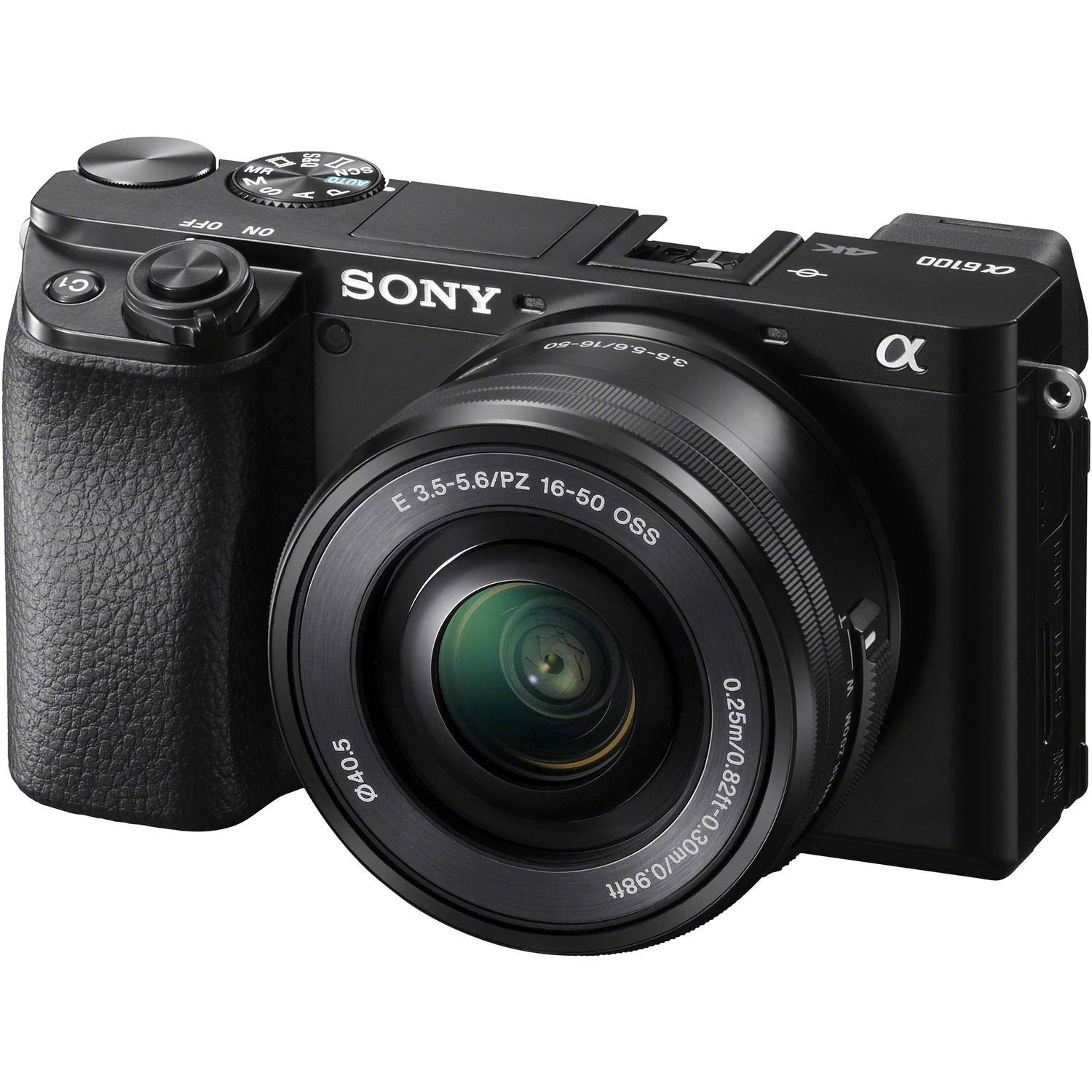 Cameras>Digital SLR Cameras - Sony - ILCE-6100K/B - Open Box