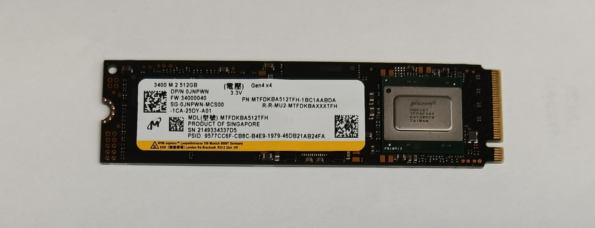 Drives & Storage>SSD Drives - Dell - JNPWN - Open Box