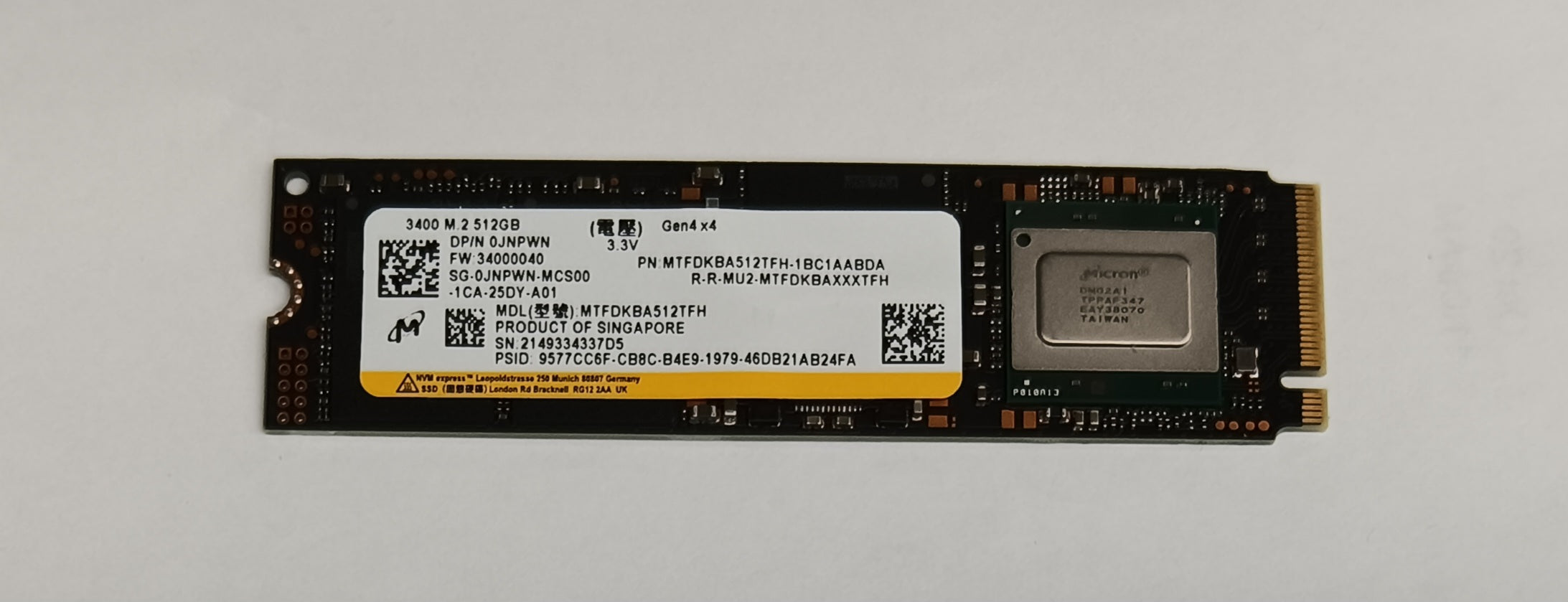 Drives & Storage>SSD Drives - Dell - JNPWN - Open Box