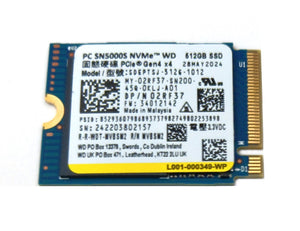Dell 2RF37 (Western Digital SDEPTSJ-512G-1012) 512 GB Solid State