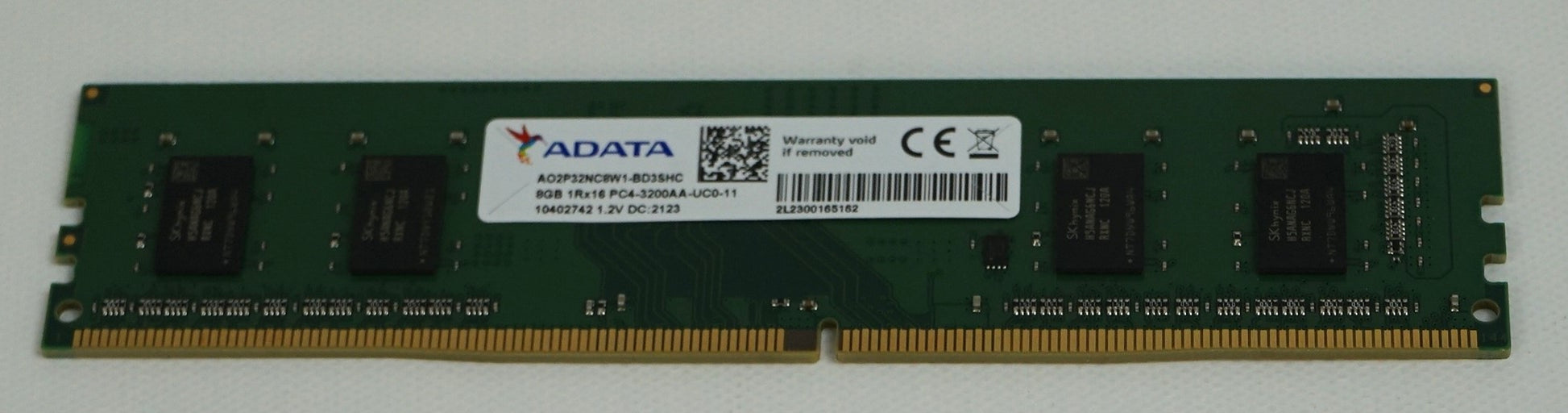 Memory>RAM - Desktop/Laptop - ADATA Technology Co. - AO2P32NC8W1-BD3SHC - Open Box