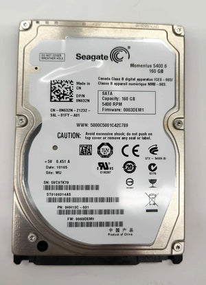 Dell N632N (Seagate 9HH13C-031) 160 GB Internal Hard Drive