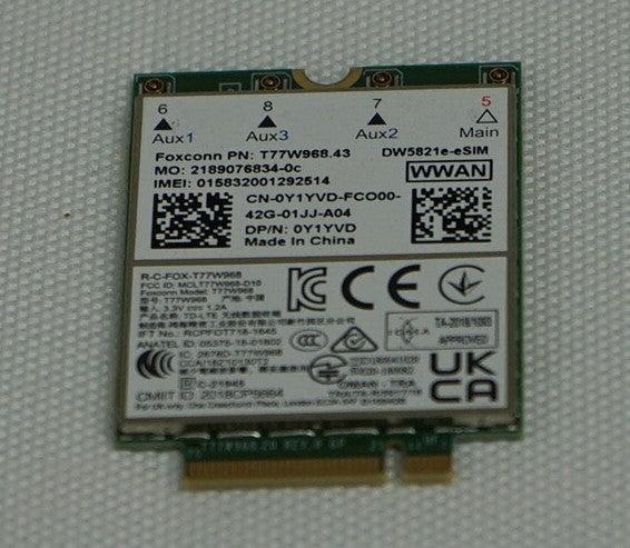 Laptops>Communications>Wireless - Dell - Y1YVD - Open Box