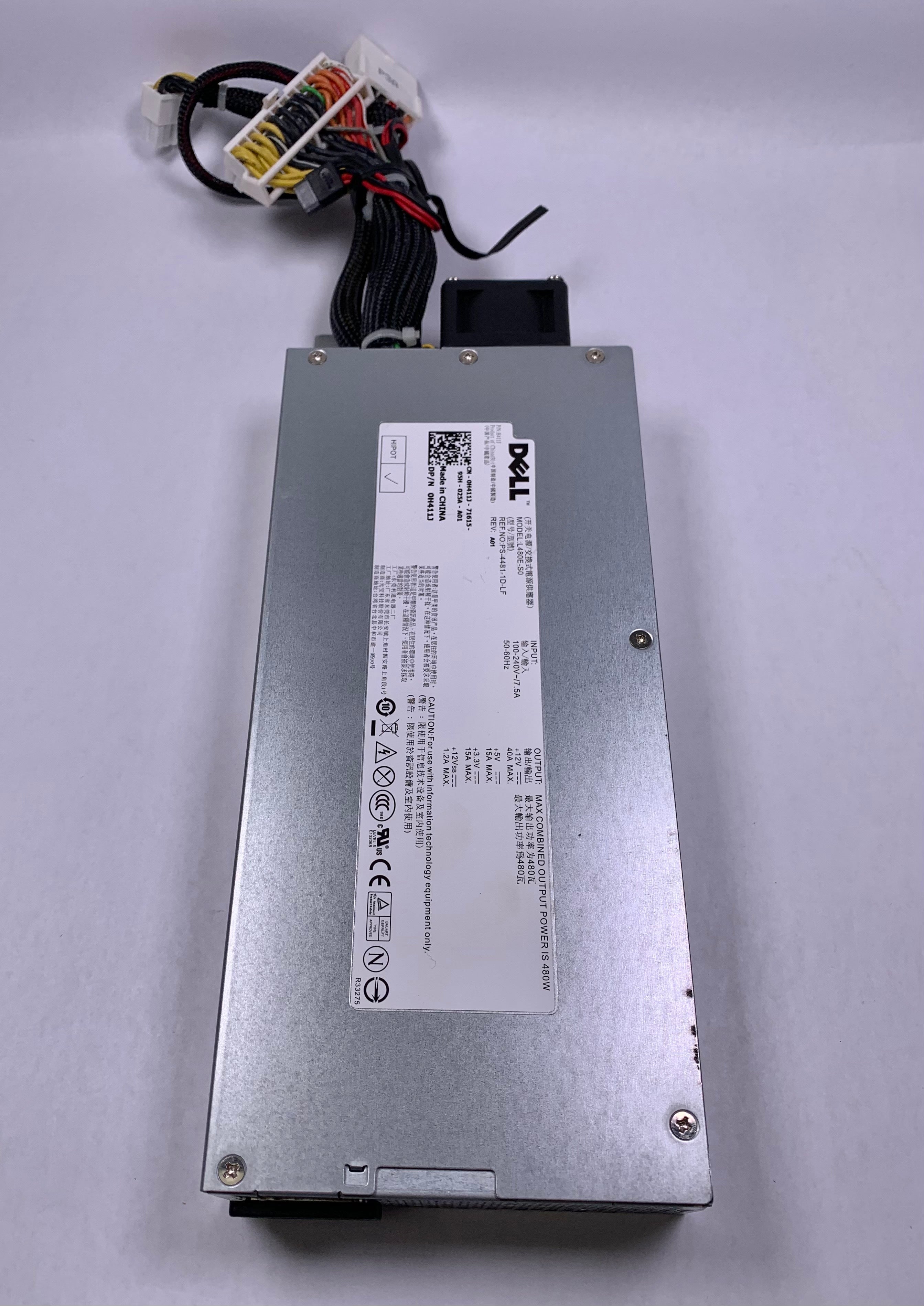 Servers>Server Options>Power Supplies - Dell - H411J - Open Box
