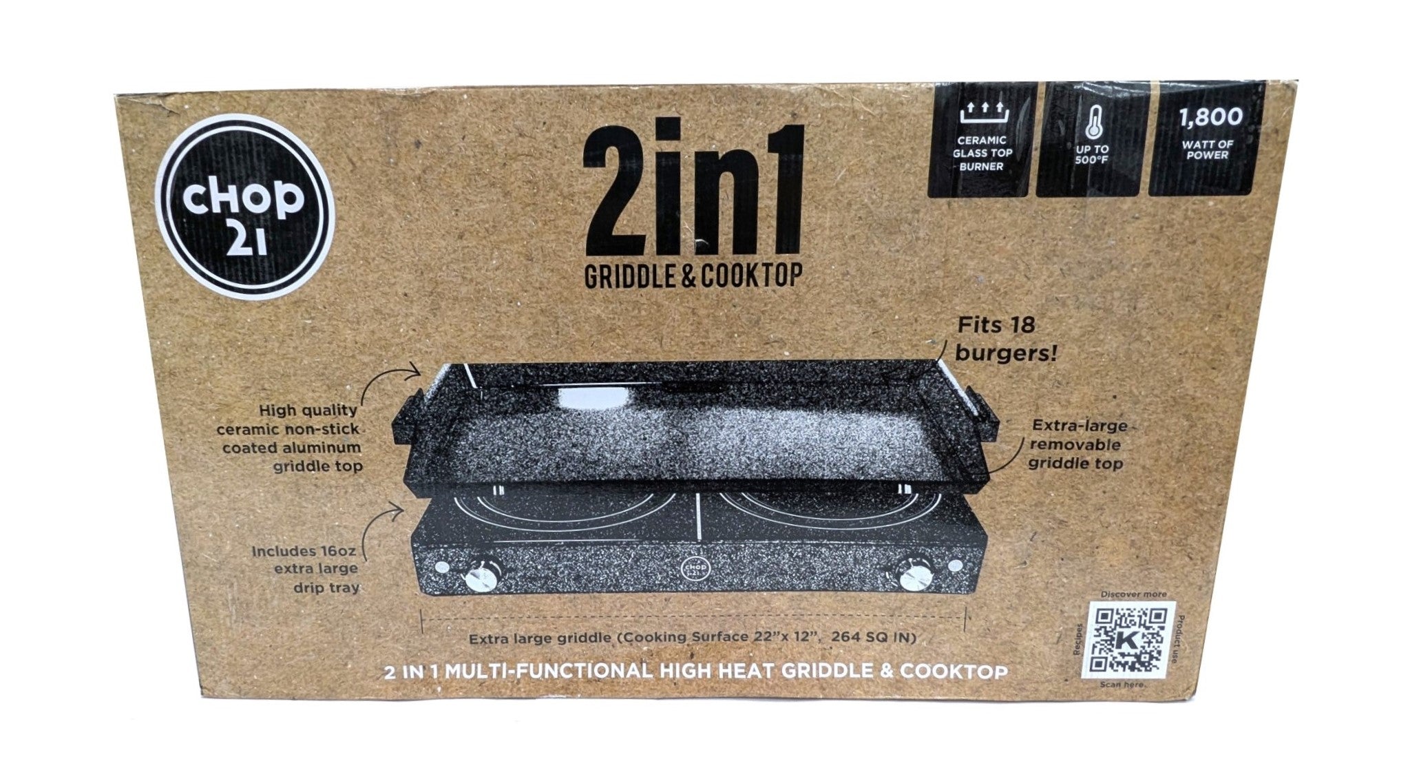 Household>Kitchen - Kalorik - CH-GR-52110-BK - Open Box