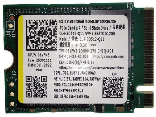 Drives & Storage>SSD Drives - Dell - 6VFN3 - Refurbished