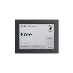 Visionect JOAN-6-RE-BLACK 6 Inches E Ink Touchscreen Meeting Room Door