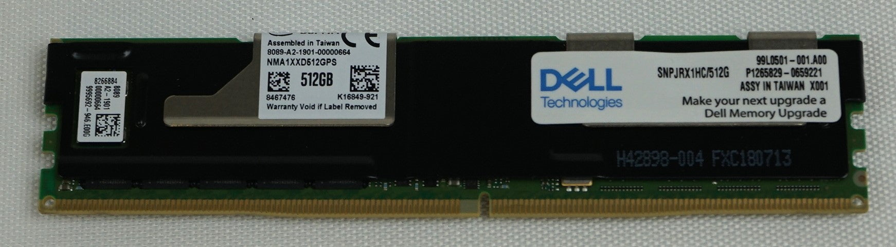 Memory>RAM - Server/Workstation - Dell - SNPJRX1HC/512G - Open Box