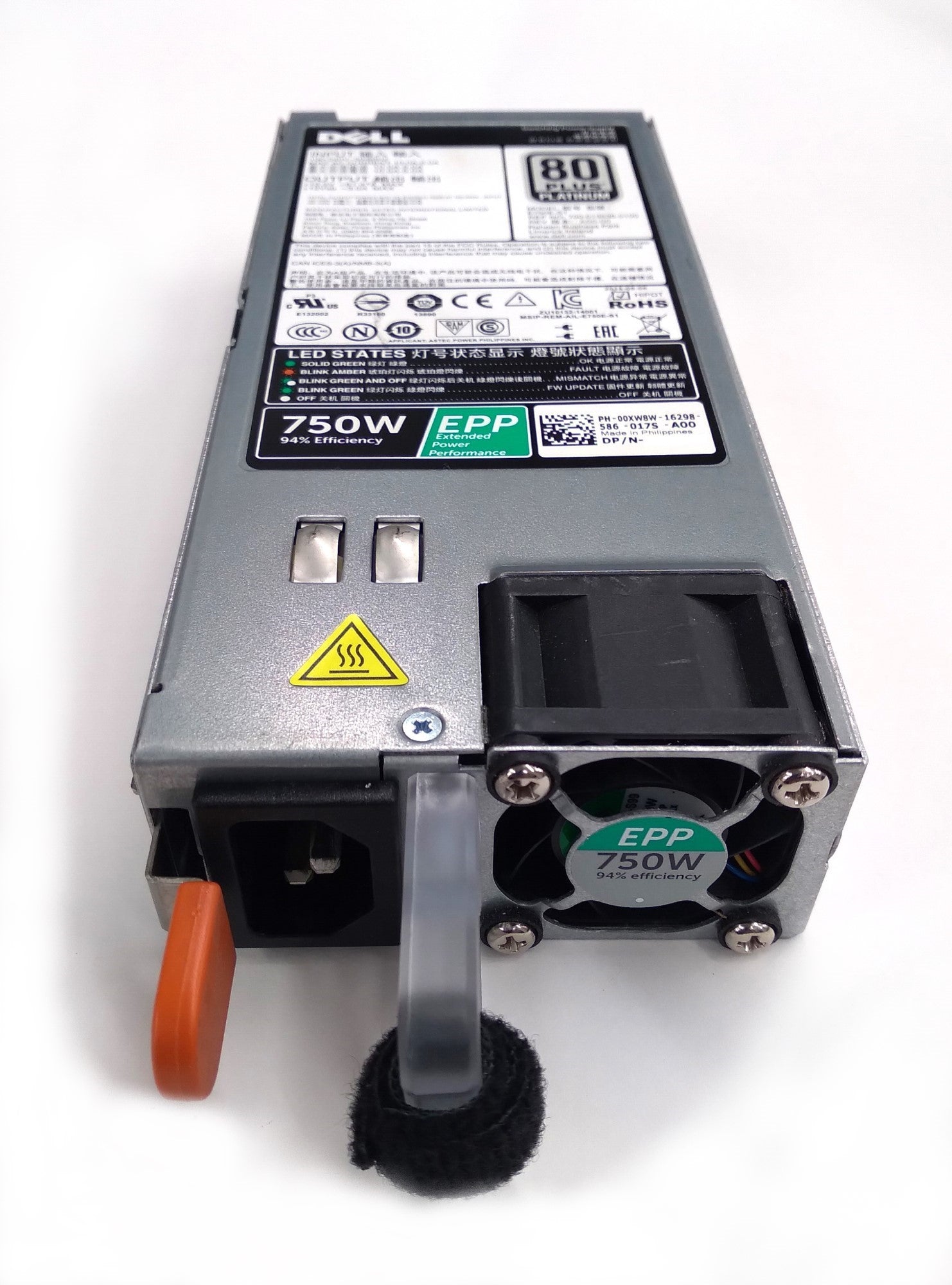 Servers>Server Options>Power Supplies - Dell - Y9VFC - Open Box