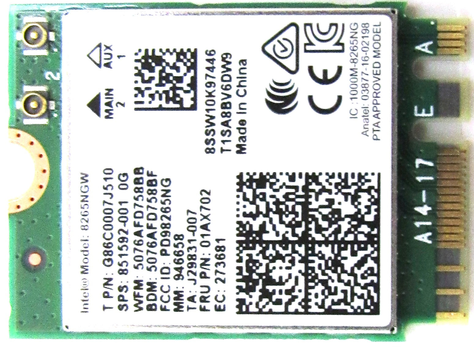 Networking>Ethernet / Network / Wireless Cards - Hewlett-Packard - 851592-001 - Open Box