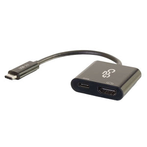 C2G 757120295310 USB C to 4K HDMI Adapter With Power Delivery