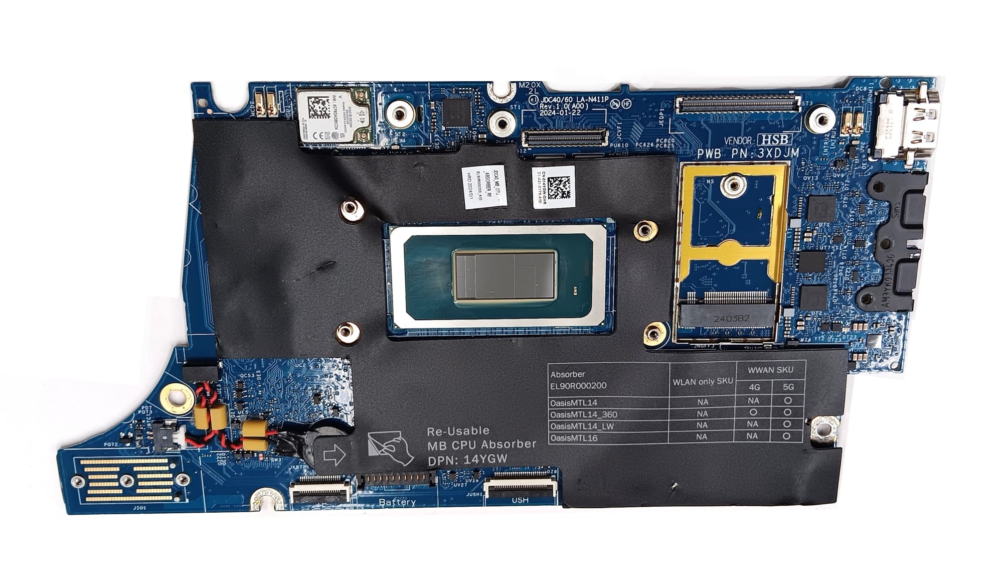 Components>Motherboards>Laptops - Dell - J4TJW - Open Box