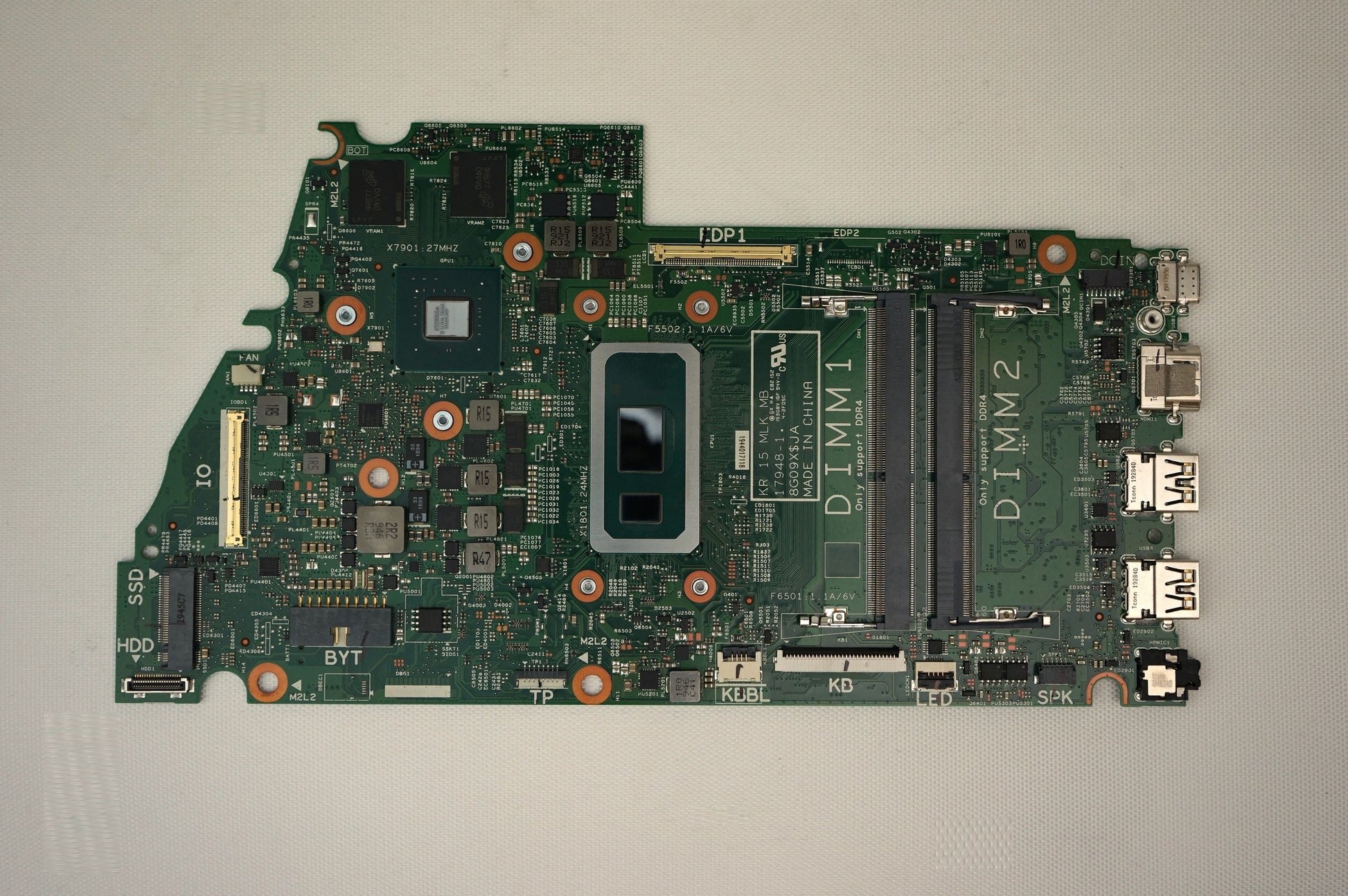 Components>Motherboards>Laptops - Dell - WNW17 - New