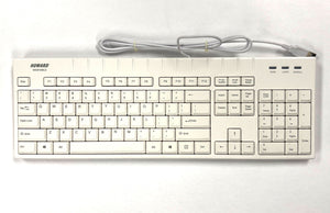 104-key Wired Usb Washable Medical Keyboard - White