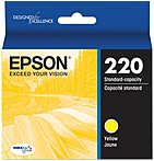 Epson DURABrite Ultra Ink T220 Ink Cartridge - Yellow - Inkjet - Standard Yield - 1 Each