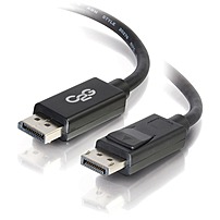 C2G 6ft DisplayPort Cable with Latches - 4K - 8K - UHD - Black -