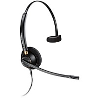 Plantronics Over-the-head Monaural Corded Headset - Mono - Wired - Over-the-head - Monaural - Supra-aural - Noise Cancelling Microphone - Noise Cancel