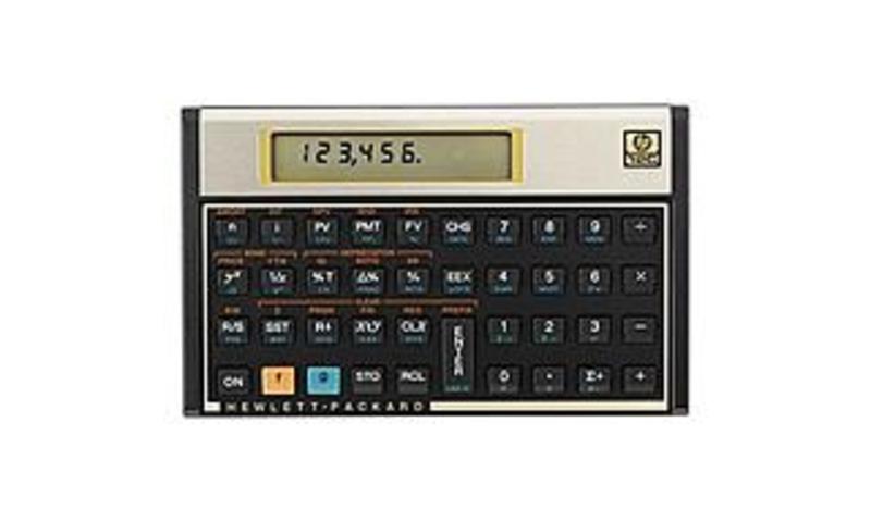 HP 12C 120 Functions Financial Calculator with LCD Display