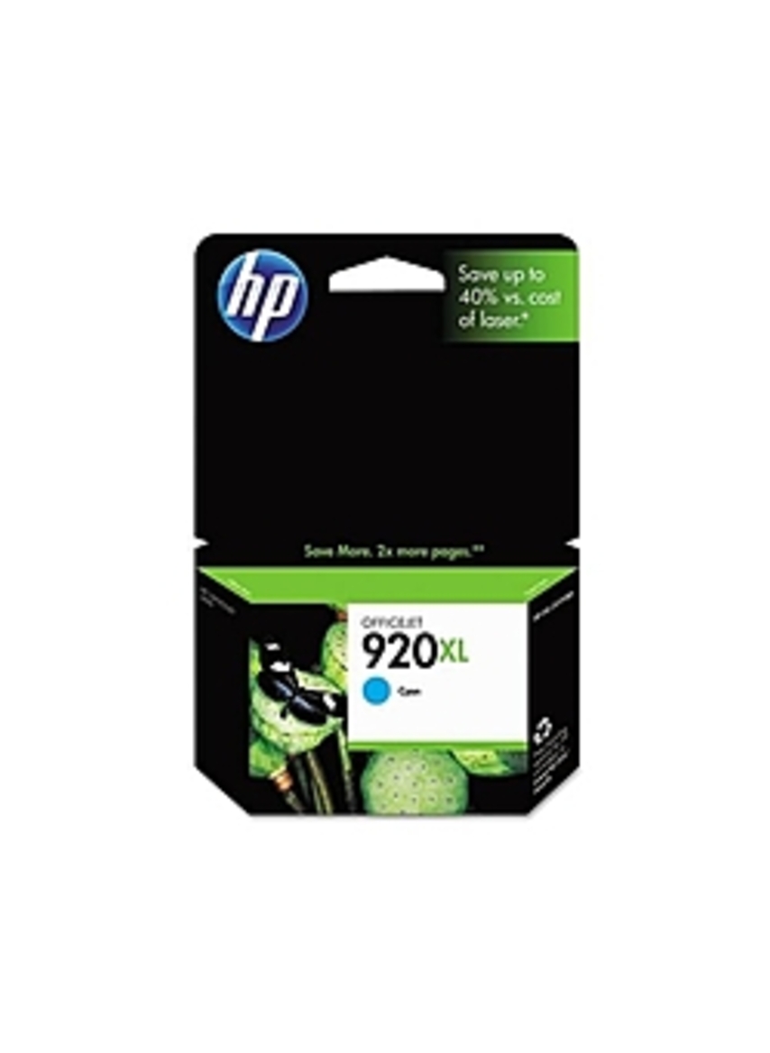 HP CD972AN140 No. 920XL Cyan Inkjet Print Cartridge for HP Officejet 6500 Printer Series - 700 Pages Yield
