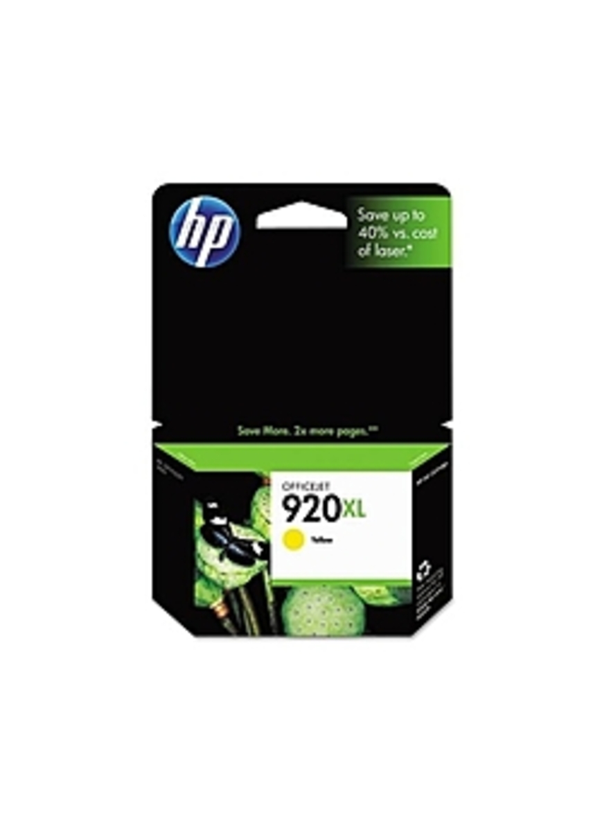 HP CD974AN140 No. 920XL Yellow Inkjet Print Cartridge for HP Officejet 6500 Printer Series - 700 Pages Yield
