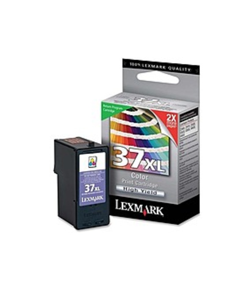 Lexmark 18C2180 No. 37XL Color Inkjet Print Cartridge for Z2420 Printer - 500 Page Yield