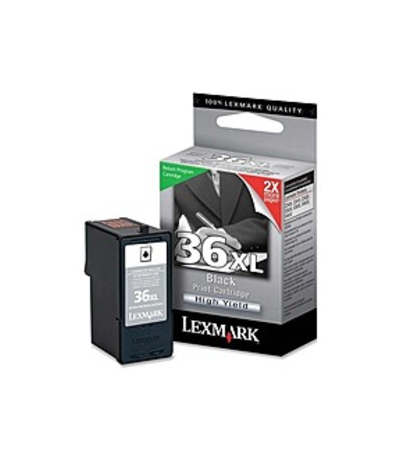 Lexmark 18C2170 No. 36XL High-Yield Black Inkjet Print Cartridge - 500 Page Yield